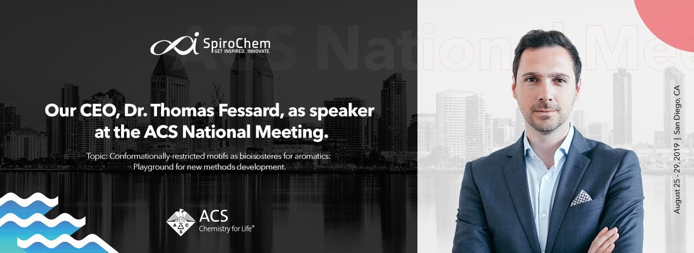 Our CEO, Dr. Thomas Fessard as speaker at the ACS National Meeting & Expo  San Diego