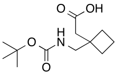 2-(1-(((tert-Butoxycarbonyl)amino)methyl)cyclobutyl)acetic acid