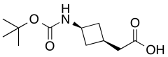 2-[cis-3-{[(tert-butoxy)carbonyl]amino}cyclobutyl]acetic acid