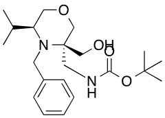 rac-tert-Butyl (((3R,5S)-4-benzyl-3-(hydroxymethyl)-5-isopropylmorpholin-3-yl)methyl)carbamate