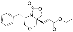 rac-(E)-Ethyl-3-((5S,8aS)-5-benzyl-3-oxohexahydrooxazolo[4,3-c][1,4]oxazin-8a-yl)acrylate