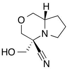 rac-(4R,8aS)-4-(Hydroxymethyl)hexahydro-1H-pyrrolo[2,1-c][1,4]oxazine-4-carbonitrile