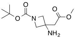 tert-Butyl-3-amino-3-(2-methoxy-2-oxoethyl)azetidine-1-carboxylate