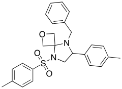 5-benzyl-6-(p-tolyl)-8-tosyl-2-oxa-5,8-diazaspiro[3.4]octane