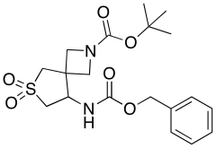 tert-butyl 8-(((benzyloxy)carbonyl)amino)-6-thia-2-azaspiro[3.4]octane-2-carboxylate 6,6-dioxide