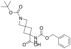 6-(((benzyloxy)carbonyl)amino)-2-(tert-butoxycarbonyl)-2-azaspiro[3.3]heptane-6-carboxylic acid