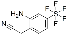 (2-Amino-4-(pentafluorosulfanyl)phenyl)acetonitrile