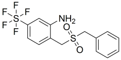 2-Benzesulfonylmethyl-5-(pentafluorosulfanyl)aniline