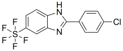2-(4-Chlorophenyl)-5-(pentafluorosulfanyl)-1H-benzoimidazole