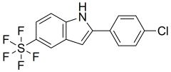 2-(4-chlorophenyl)-5-pentafluorosulfanyl-1H-indole