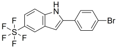 2-(4-bromophenyl)-5-pentafluorosulfanyl-1H-indole