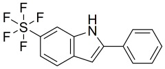 2-phenyl-6-pentafluorosulfanyl-1H-indole