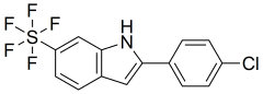 2-(4-chlorophenyl)-6-pentafluorosulfanyl-1H-indole