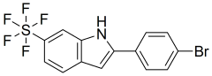 2-(4-bromophenyl)-6-pentafluorosulfanyl-1H-indole