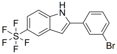 2-(3-bromophenyl)-5-pentafluorosulfanyl-1H-indole