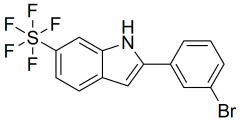 2-(3-bromophenyl)-6-pentafluorosulfanyl-1H-indole