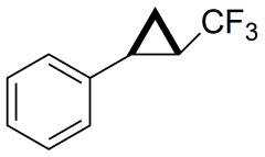 (+/-)-(trans-2-(trifluoromethyl)cyclopropyl)benzene