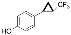 (+/-)-4-(trans-2-(trifluoromethyl)cyclopropyl)phenol