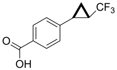 (+/-)-4-(trans-2-(trifluoromethyl)cyclopropyl)benzoic acid