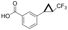 (+/-)-3-(trans-2-(trifluoromethyl)cyclopropyl)benzoic acid