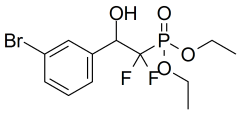diethyl (2-(3-bromophenyl)-1,1-difluoro-2-hydroxyethyl)phosphonate
