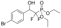 diethyl (2-(4-bromophenyl)-1,1-difluoro-2-hydroxyethyl)phosphonate
