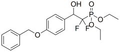 diethyl (2-(4-(benzyloxy)phenyl)-1,1-difluoro-2-hydroxyethyl)phosphonate