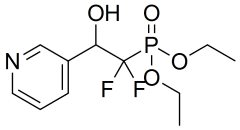 diethyl (1,1-difluoro-2-hydroxy-2-(pyridin-3-yl)ethyl)phosphonate