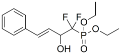 diethyl (E)-(1,1-difluoro-2-hydroxy-4-phenylbut-3-en-1-yl)phosphonate