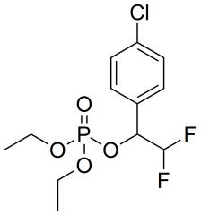1-(4-chlorophenyl)-2,2-difluoroethyl diethyl phosphate