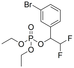 1-(3-bromophenyl)-2,2-difluoroethyl diethyl phosphate