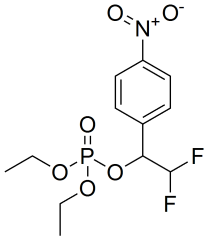 2,2-difluoro-1-(4-nitrophenyl)ethyl diethyl phosphate