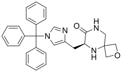 (S)-6-((1-trityl-1H-imidazol-4-yl)methyl)-2-oxa-5,8-diazaspiro[3.5]nonan-7-one