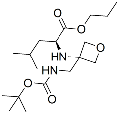 propyl (3-(((tert-butoxycarbonyl)amino)methyl)oxetan-3-yl)-L-leucinate