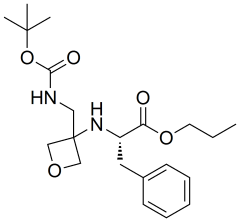 propyl (3-(((tert-butoxycarbonyl)amino)methyl)oxetan-3-yl)-L-phenylalaninate