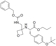 propyl (S)-2-((3-((((benzyloxy)carbonyl)amino)methyl)oxetan-3-yl)amino)-3-(4-(tert-butoxy)phenyl)propanoate