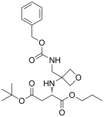 4-(tert-butyl) 1-propyl (3-((((benzyloxy)carbonyl)amino)methyl)oxetan-3-yl)-L-aspartate