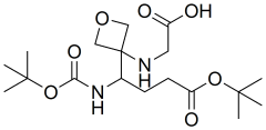 (3-(4-(tert-butoxy)-1-((tert-butoxycarbonyl)amino)-4-oxobutyl)oxetan-3-yl)glycine