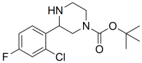 tert-butyl 3-(2-chloro-4-fluorophenyl)piperazine-1-carboxylate