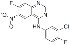 N-(3-chloro-4-fluorophenyl)-7-fluoro-6-nitroquinazolin-4-amine