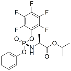 propan-2-yl (2S)-2-{[(S)-pentafluorophenoxy(phenoxy)phosphoryl]amino}propanoate