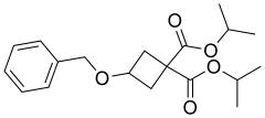 1,1-bis(propan-2-yl) 3-(benzyloxy)cyclobutane-1,1-dicarboxylate