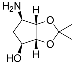 (3aR,4S,6R,6aS)-6-amino-2,2-dimethyl-hexahydrocyclopenta[d][1,3]dioxol-4-ol