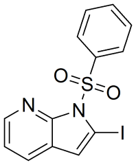 1-(benzenesulfonyl)-2-iodo-1H-pyrrolo[2,3-b]pyridine