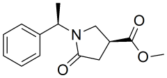methyl (3s)-5-oxo-1-[(1r)-1-phenylethyl]pyrrolidine-3-carboxylate