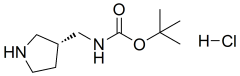 tert-butyl N-[(3R)-pyrrolidin-3-ylmethyl]carbamate hydrochloride