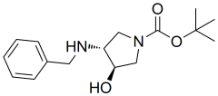 tert-butyl (3R,4R)-rel-3-(benzylamino)-4-hydroxypyrrolidine-1-carboxylate