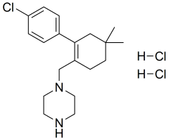 1-{[2-(4-chlorophenyl)-4,4-dimethylcyclohex-1-en-1-yl]methyl}piperazine dihydrochloride salt