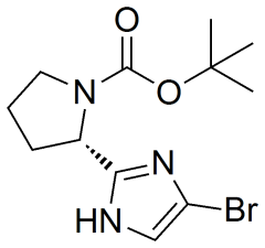tert-butyl (2S)-2-(4-bromo-1H-imidazol-2-yl)pyrrolidine-1-carboxylate