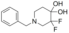 1-benzyl-3,3-difluoropiperidine-4,4-diol
